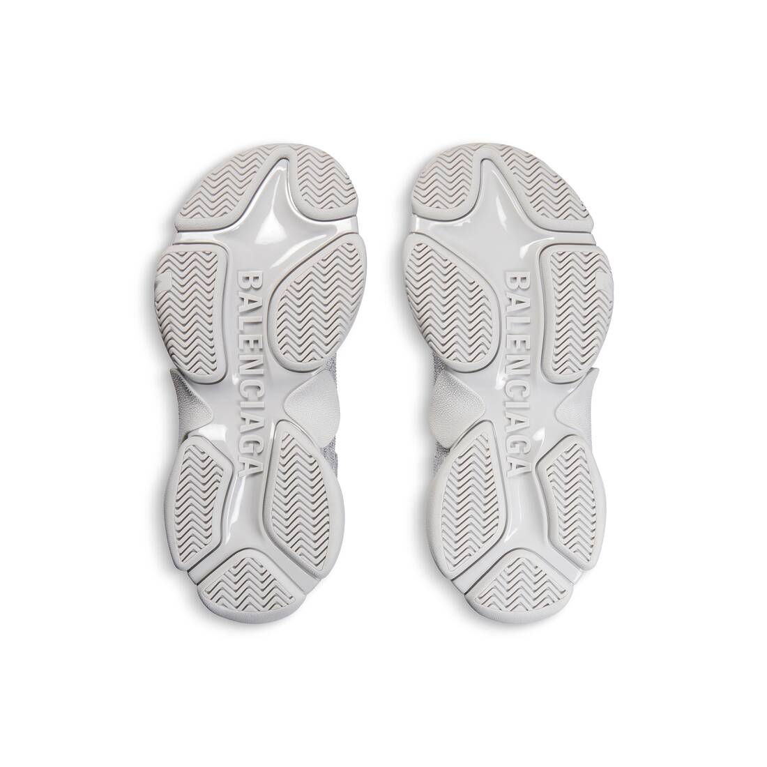 Women’s Triple S Sneaker With Rhinestones  in Light Grey - Image 7